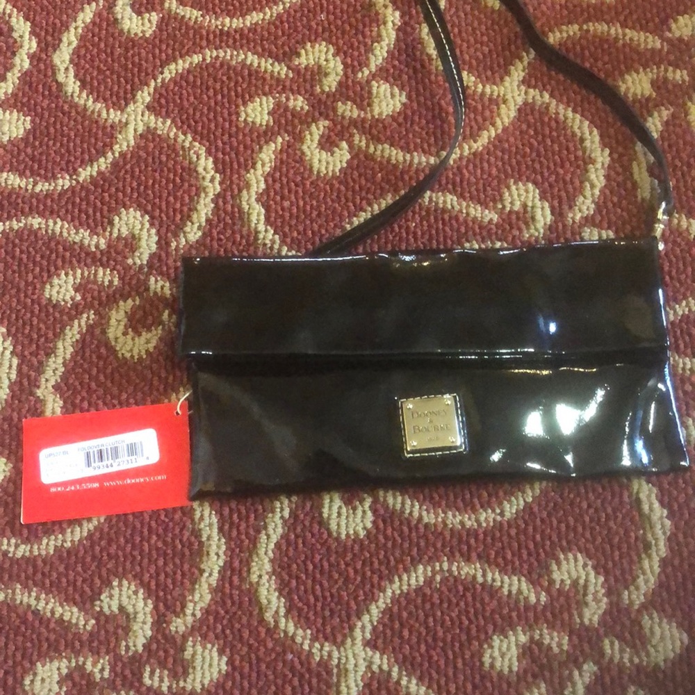 Dooney & Bourke Patent Leather Foldover Clutch